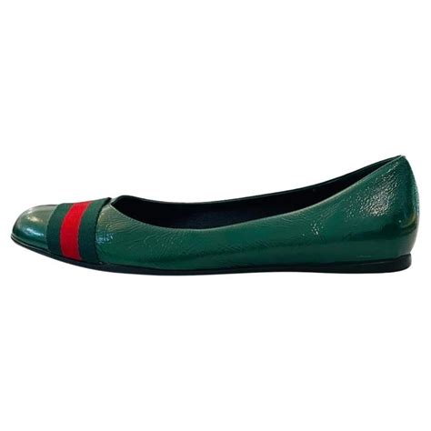 gucci vernice naplack kid sca|Gucci Vernice Naplack Web Ballet Flats .